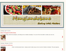 Tablet Screenshot of mangiandobene.com